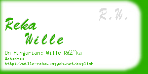 reka wille business card